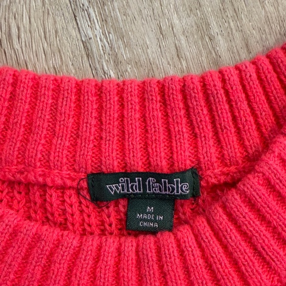 Wild Fable Hot Pink Sweater - Picture 2 of 3